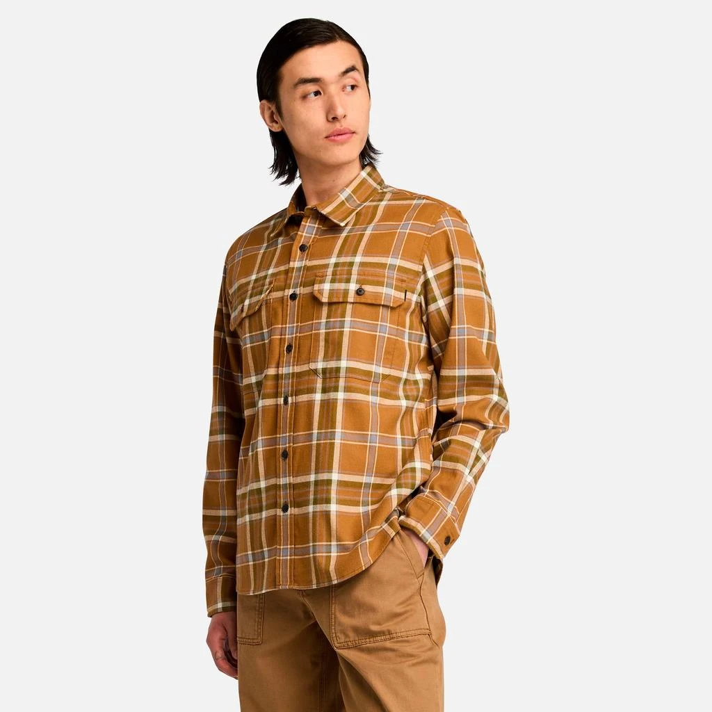Timberland Men's Flap Pocket Plaid Overshirt 1
