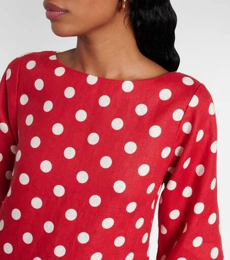 Posse Nina polka-dot linen minidress 4