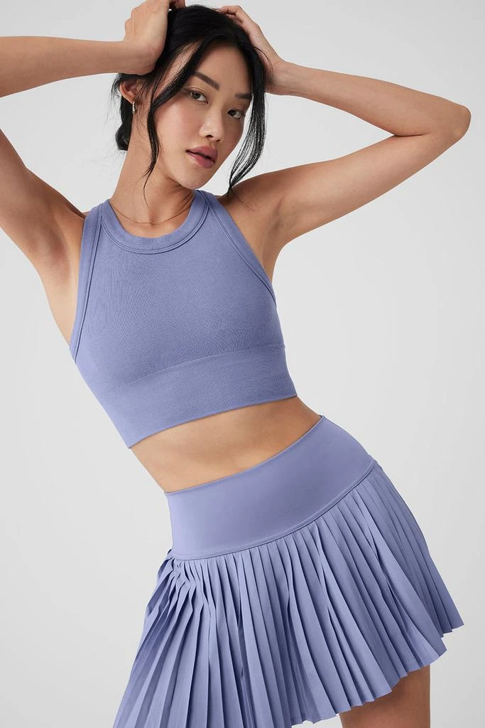 Alo Seamless Delight High Neck Bra - Lilac Blue 4