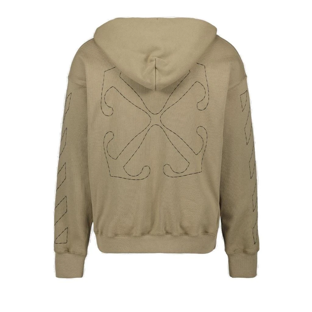 Off-White Off-White Logo Detailed Drawstring Hoodie 2