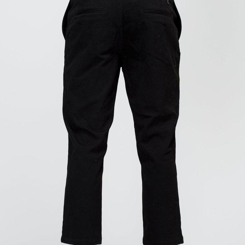 Konus Men's Cropped Side Zip Pants In Black