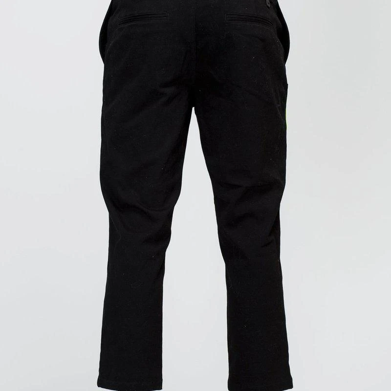 Konus Men's Cropped Side Zip Pants In Black 2