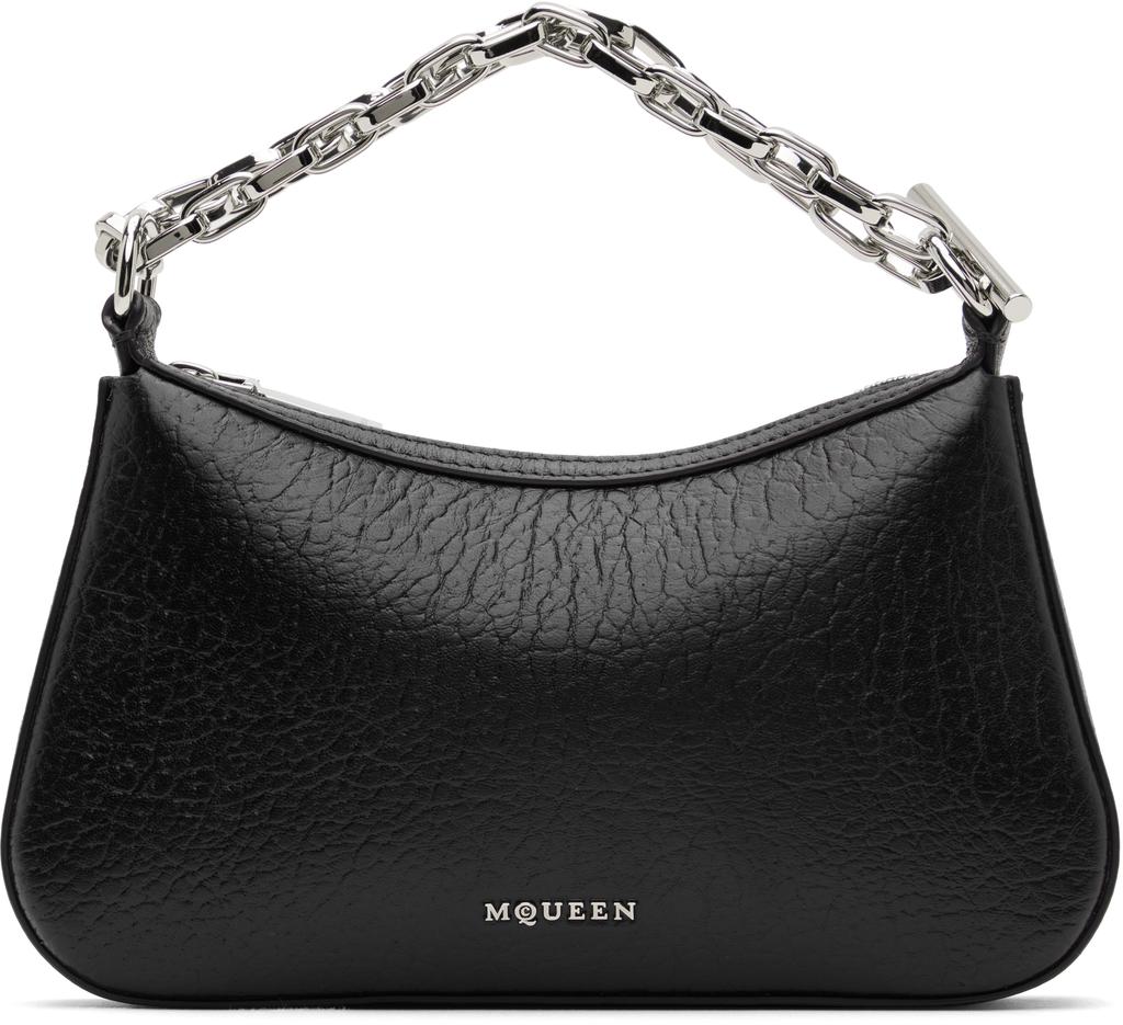 ハンドバッグ T Bar Mini Handbag - Alexander McQueen - Leather - Black 27474030_57323869_600.jpg