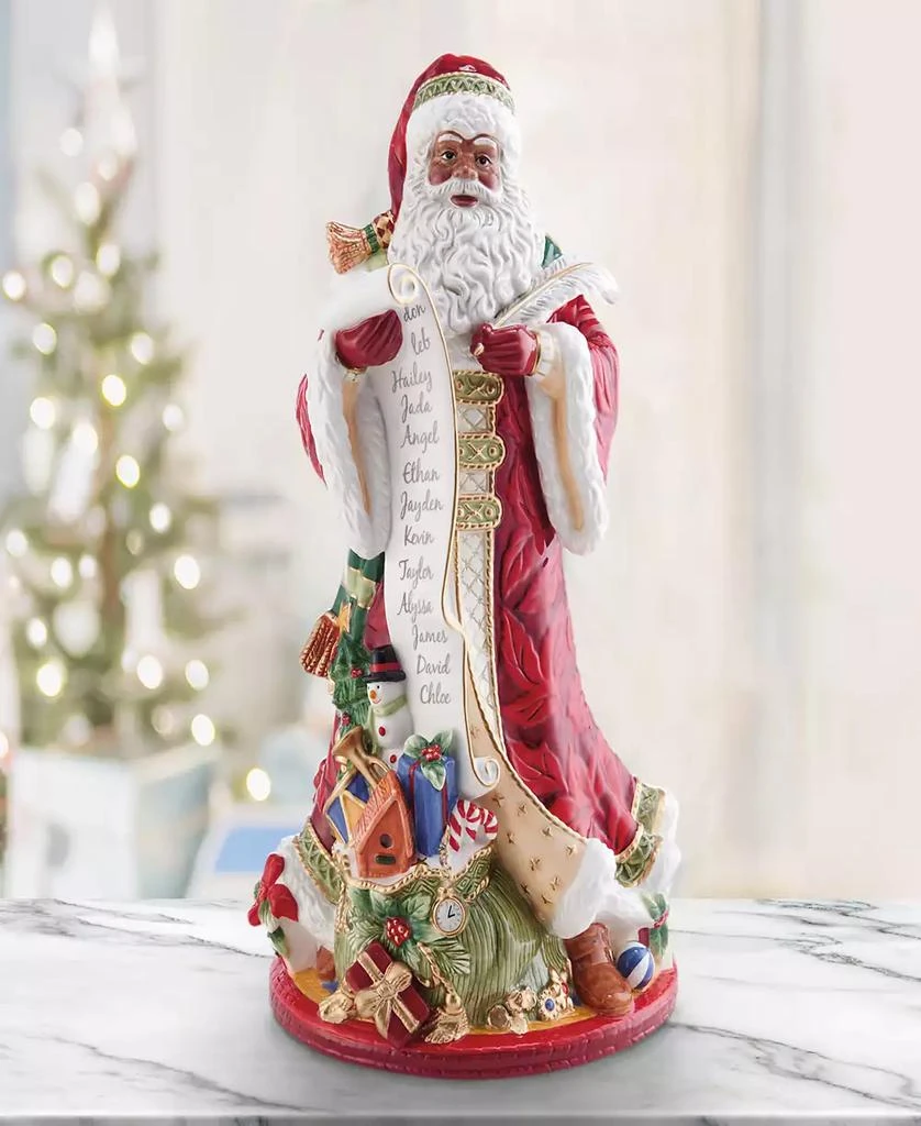 Fitz and Floyd Holiday Home African American Santa Figurine, 18.75-in 6