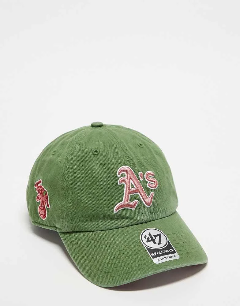 47 Brand 47 Brand Oaklands contrast clean up badge cap in green 1