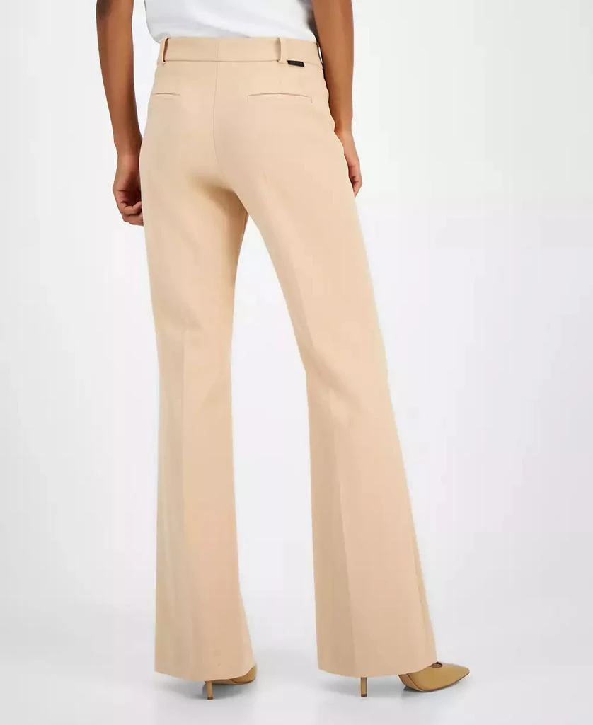 Hugo Boss Women's Solid Hilotinna High-Rise Bootleg Pants 2