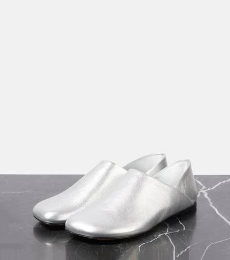 Loewe Toy metallic leather slippers 4