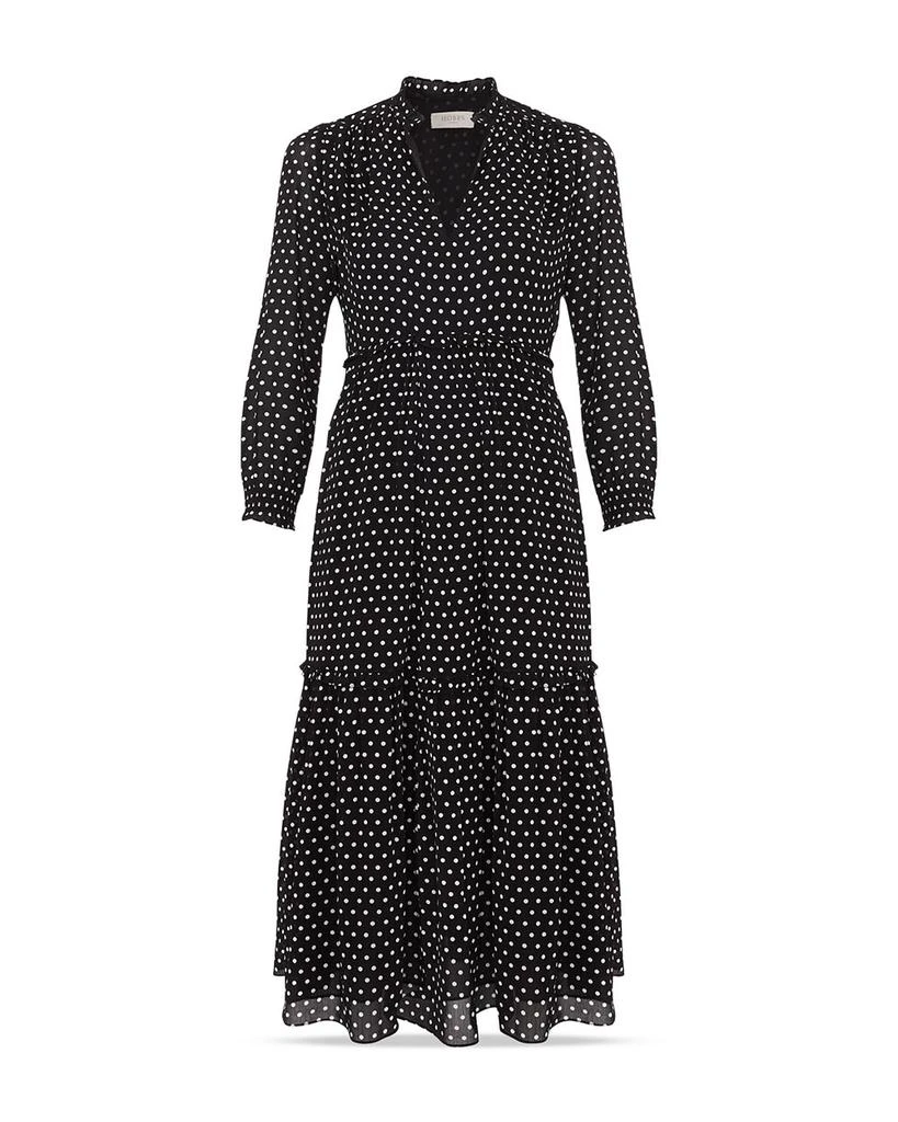 HOBBS LONDON Annalise Dot Print Midi Dress 7