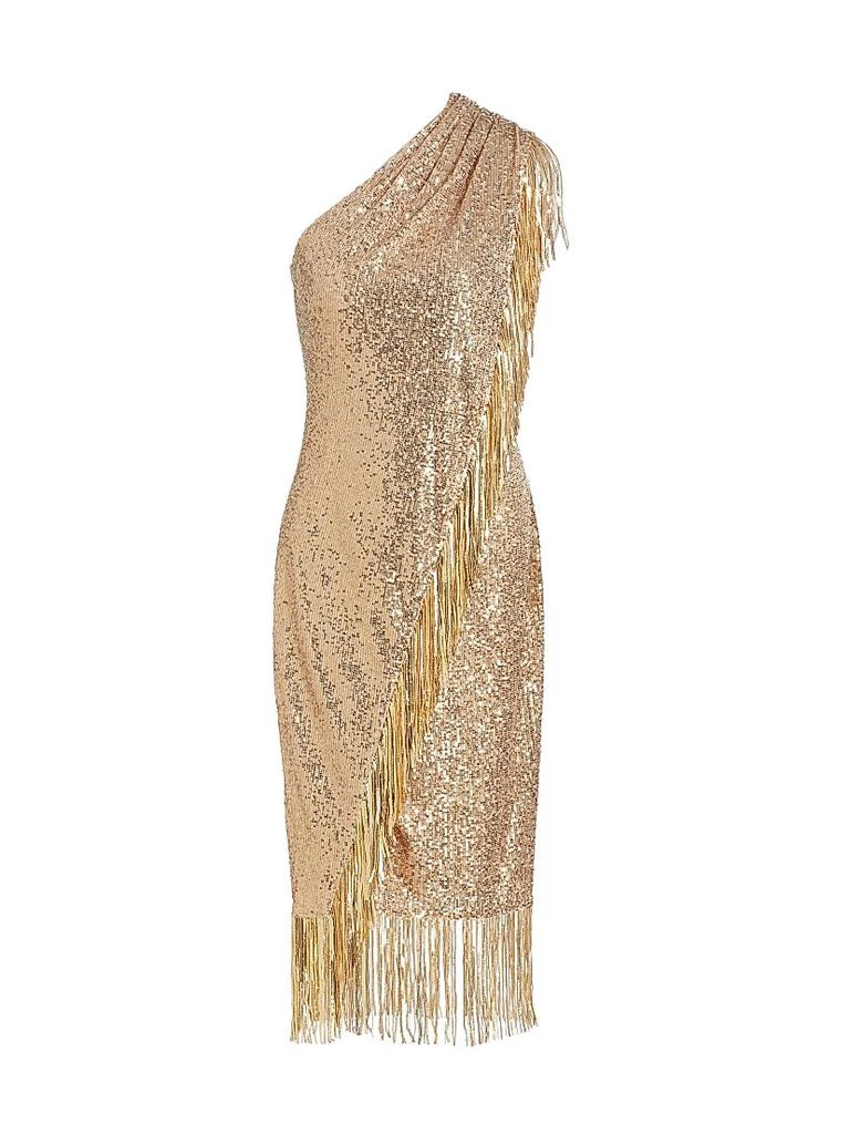 Badgley Mischka Fringe-Trim Sequined Cocktail Dress - Dresses & Skirts - Free Shipping - BeyondStyle Badgley Mischka Fringe-Trim Sequined Cocktail Dress - Dresses & Skirts - Free Shipping - BeyondStyle