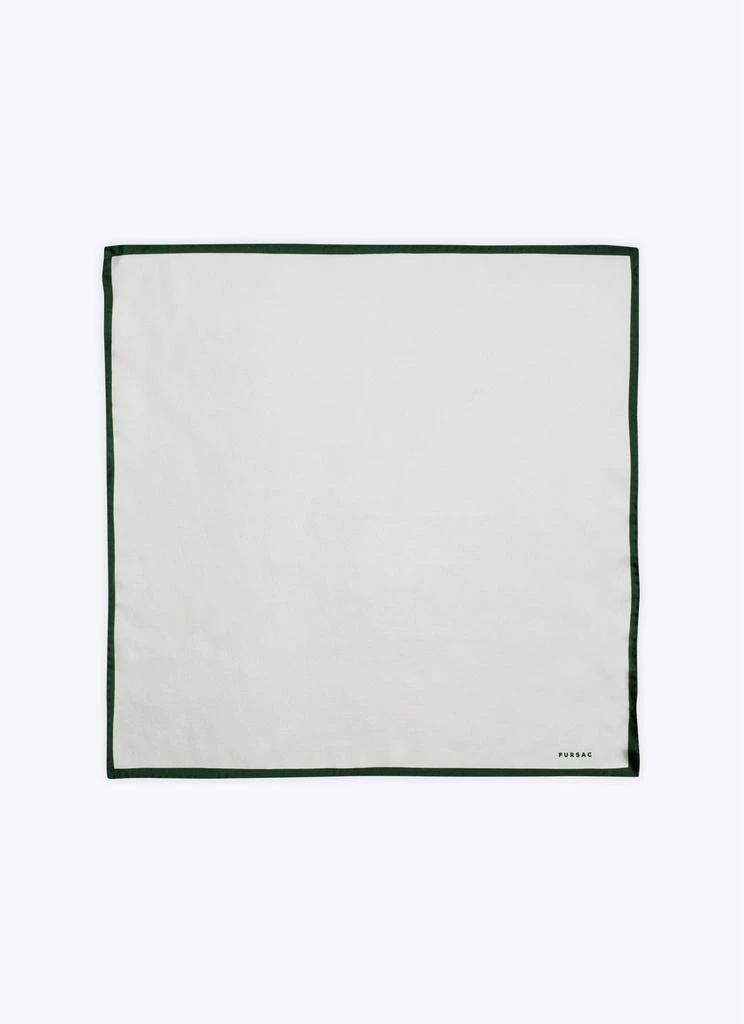 预计3周后发货 Fursac Pochette En Lin - Blanc - Homme 2