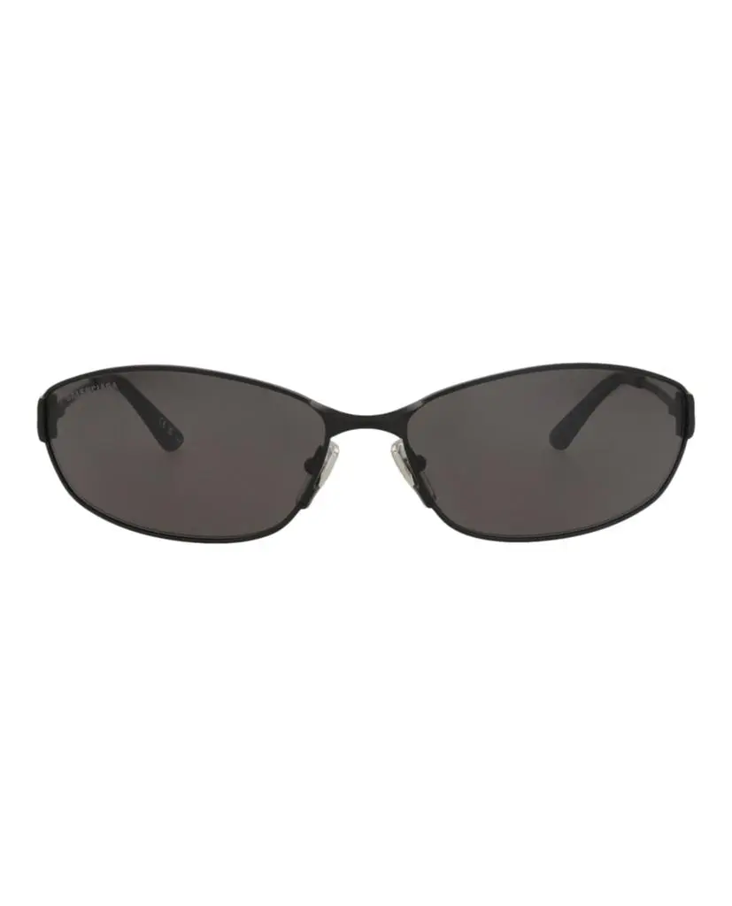 Balenciaga Square-Frame Metal Sunglasses