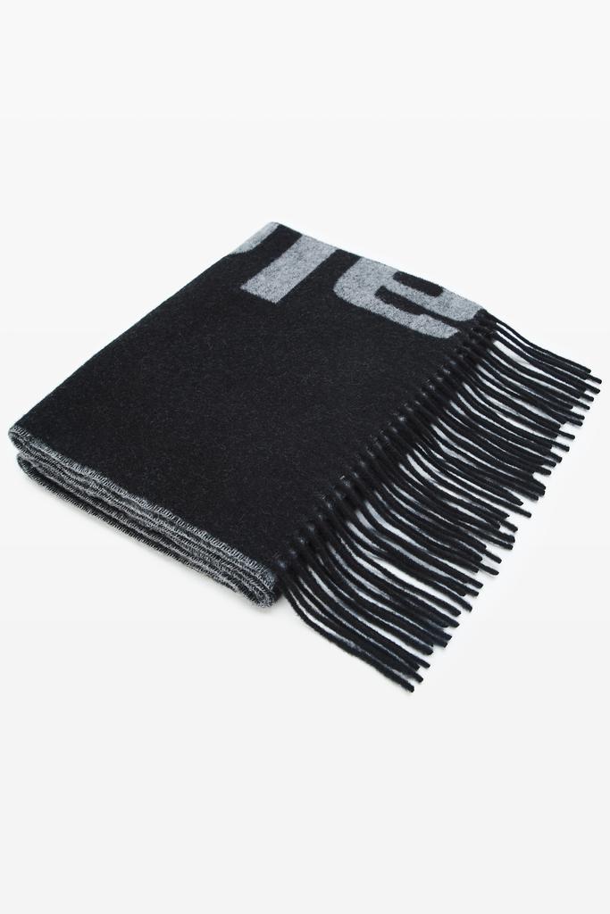 Alexander Wang Logo Jacquard Scarf in Wool Cashmere