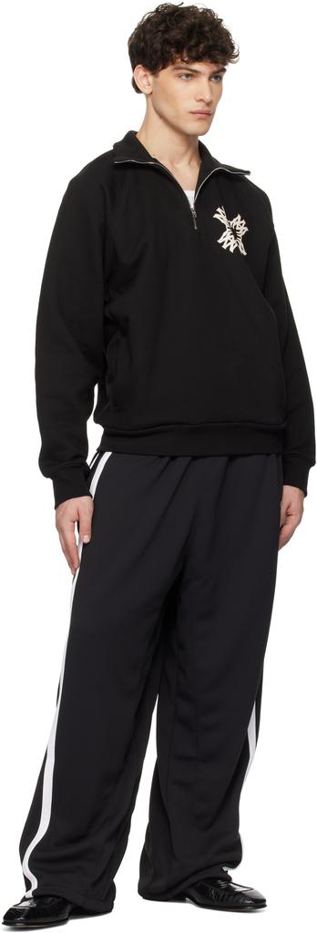 AMIRI Black MA Quad Half-Zip Sweatshirt - Hoodies - Compare Prices