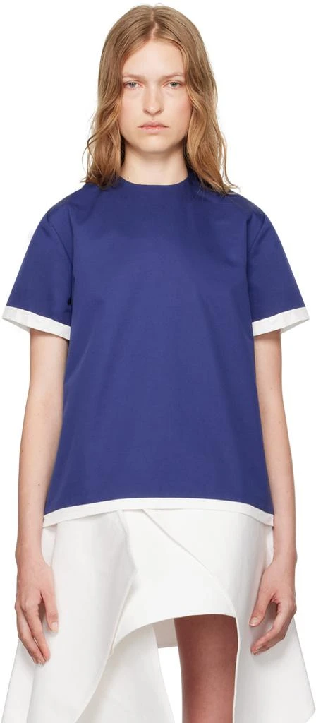 LII SSENSE Exclusive Navy Heavy Twill T-shirt 1
