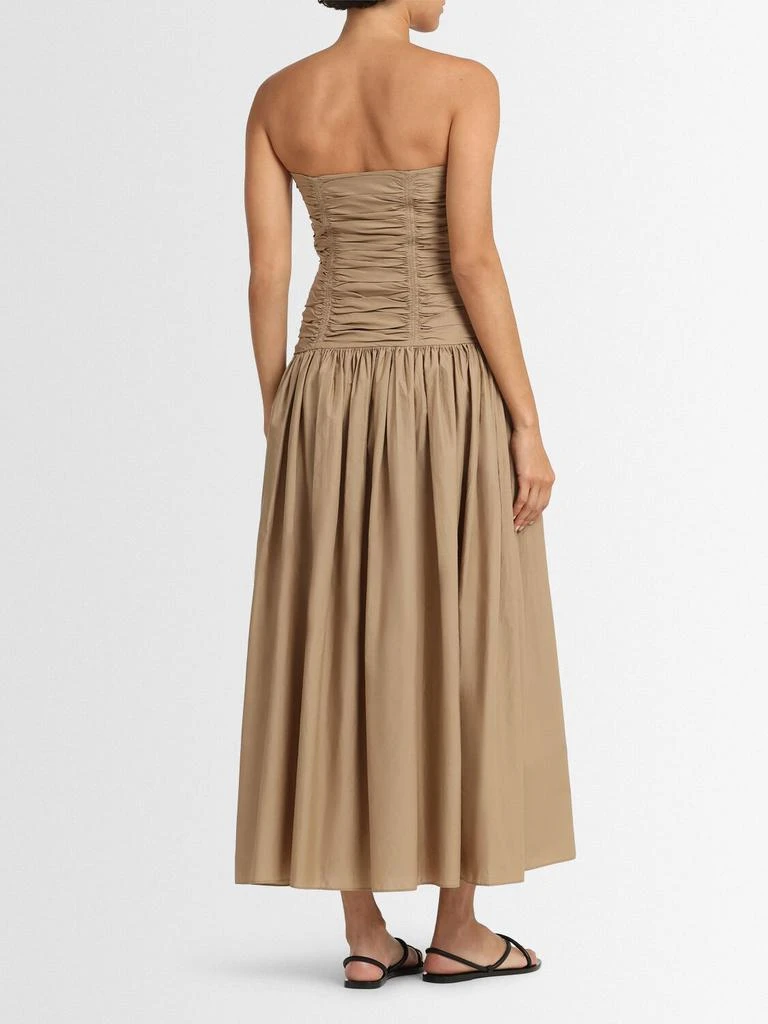 Matteau Strapless Drop Waist Poplin Long Dress 2