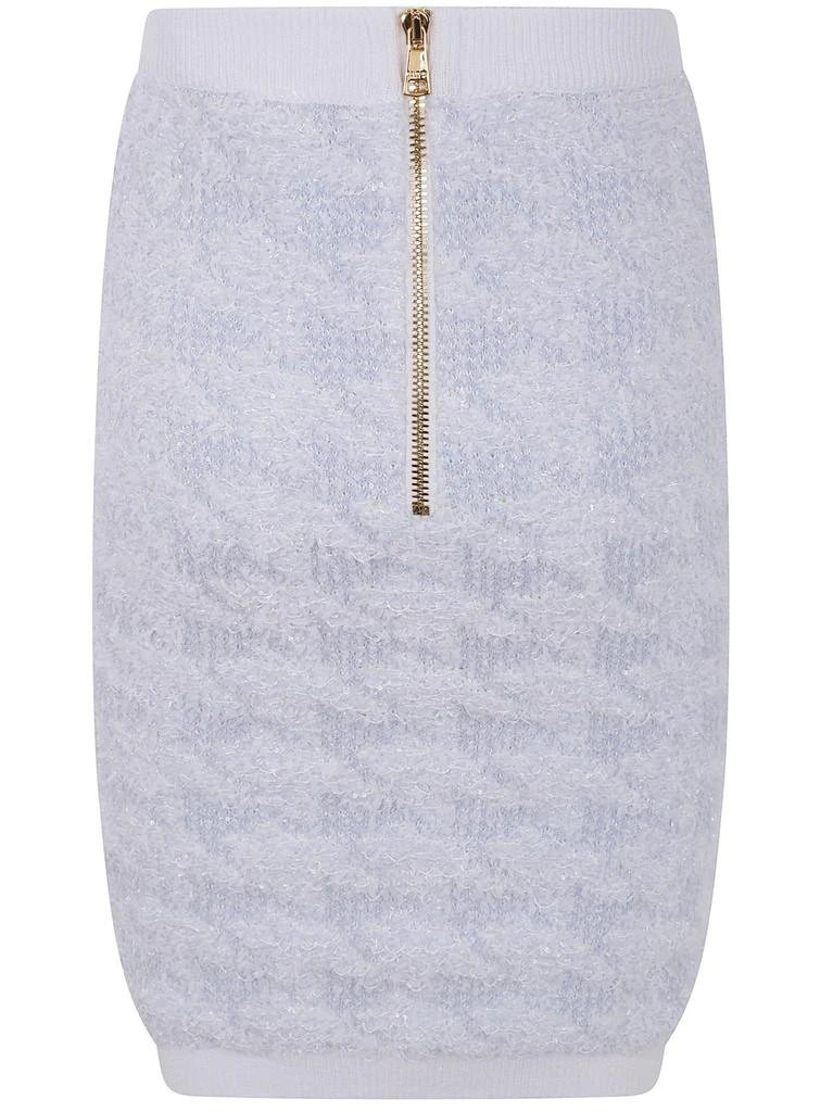 Balmain Balmain Button Embellished Tweed Mini Skirt 2