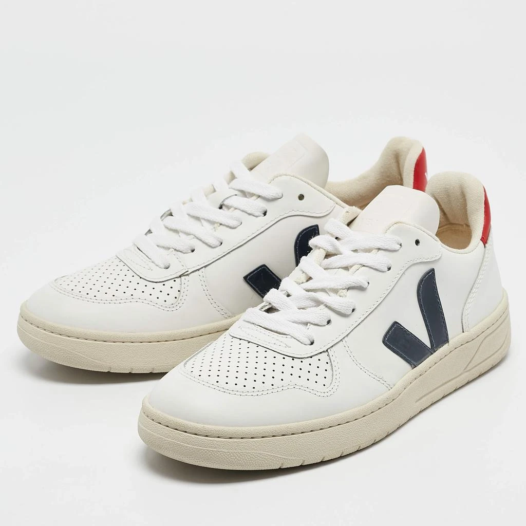Veja Veja White Leather Lace Up Campo Sneakers Size 38 2