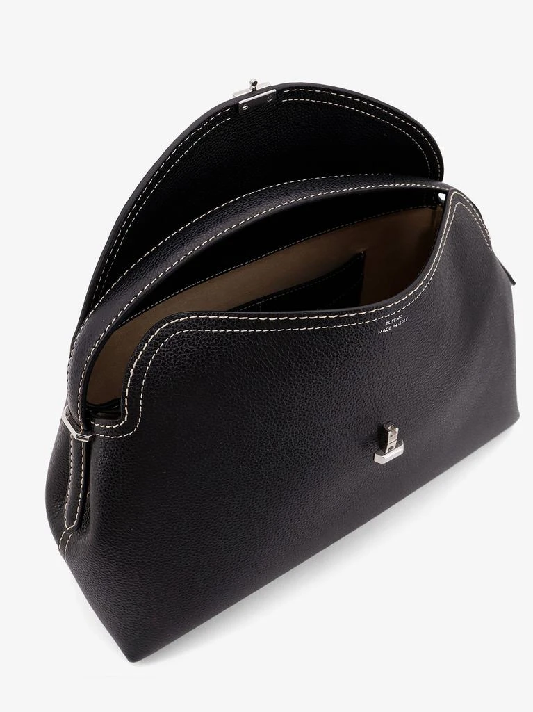 Totême T-Lock leather handbag with contrasting stitching 5