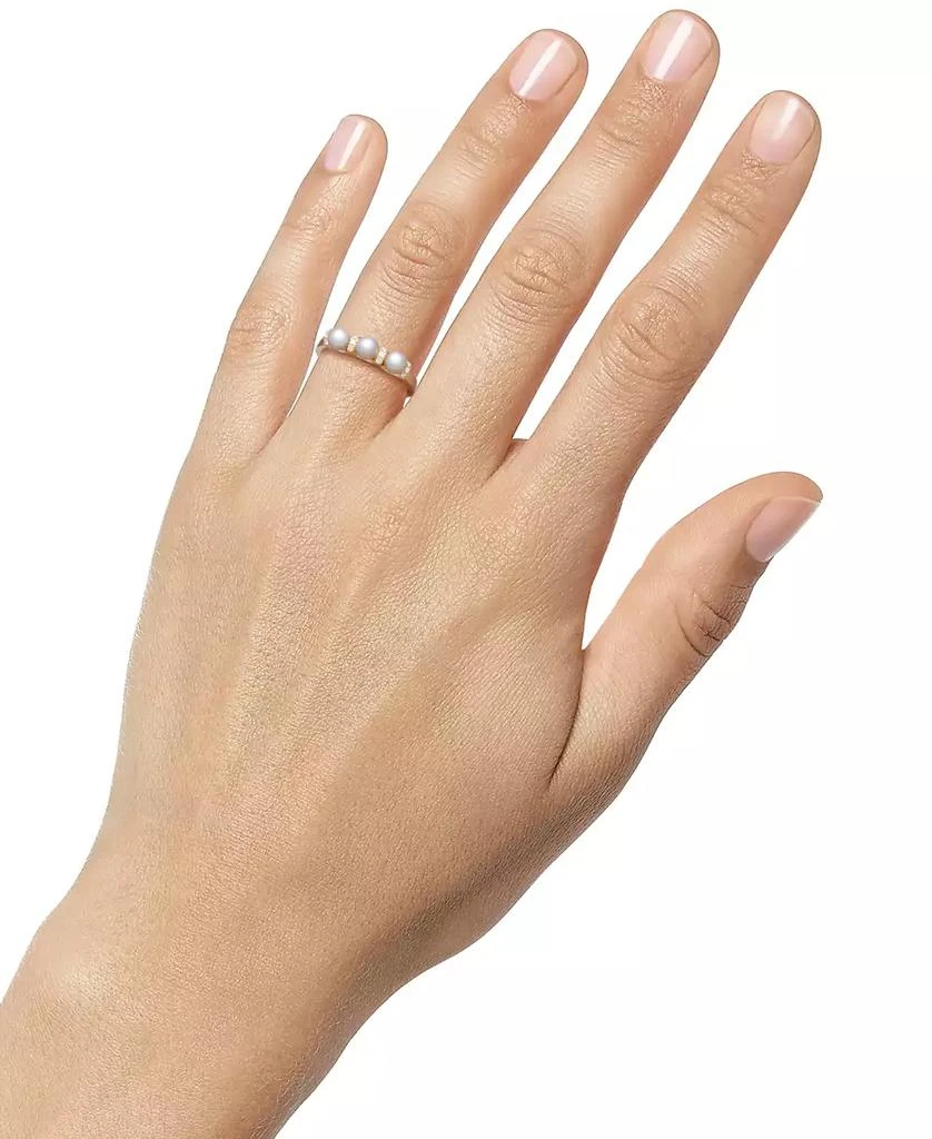 Belle de Mer Cultured Freshwater Pearl (4-5mm) & Diamond (1/10 ct. t.w.) Ring in 10k Gold 2