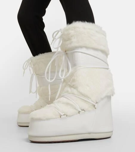 Moon Boot Icon faux fur-trimmed snow boots 4