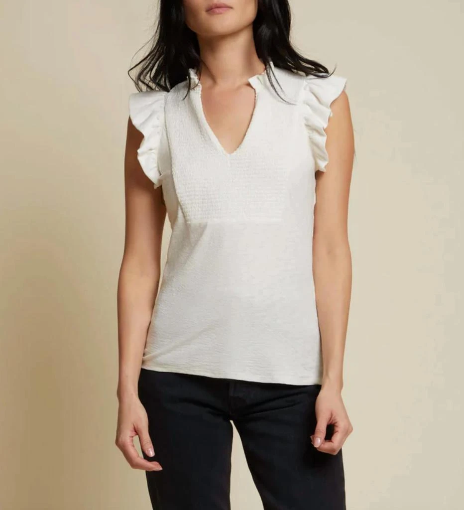 Nation LTD Habiba Smocked V-Neck Tank Top 2
