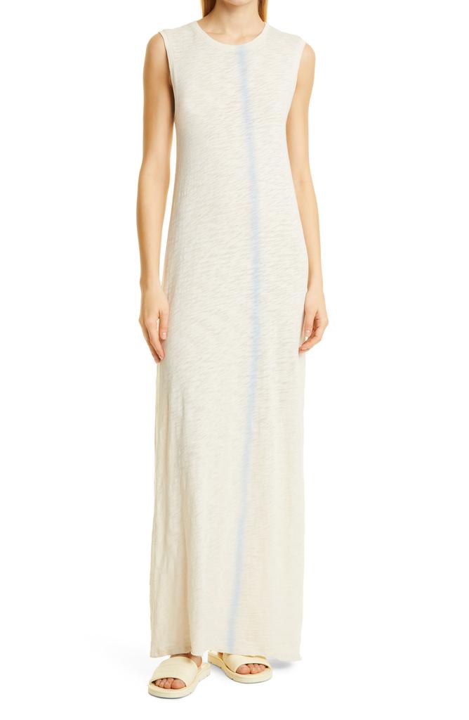 ATM Anthony Thomas Melillo Spray Paint Detail Cotton Slub Maxi Dress