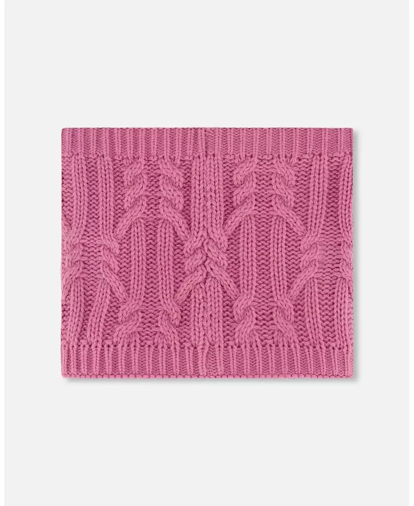 Deux par Deux Girl Lined Winter Neckwarmer Purple - Toddler|Child 2