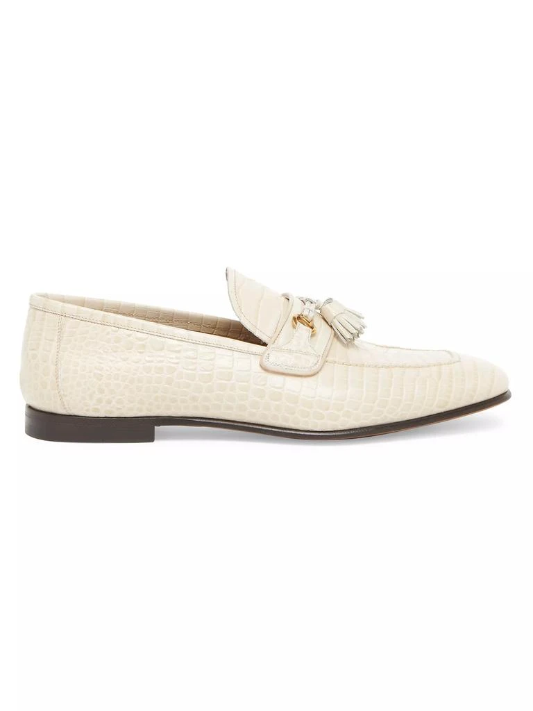 Tom Ford Alligator-Embossed Leather Loafers 1