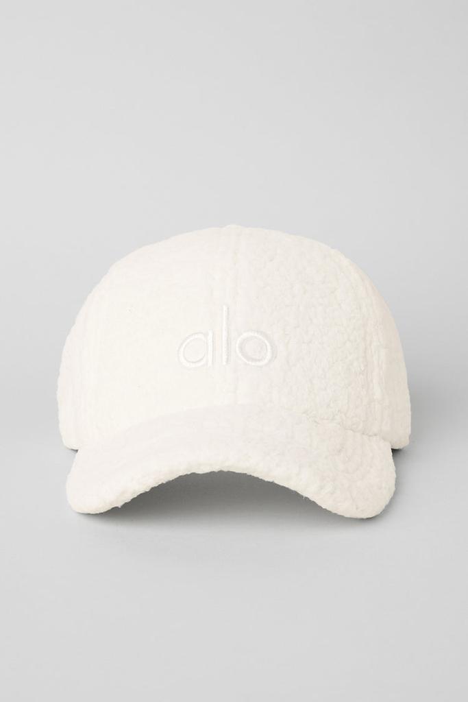 Alo Micro Sherpa Off-Duty Cap - Ivory - Hats - Free Shipping