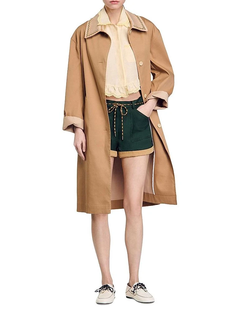 Sandro Shirt Collar with Lace Detail 6