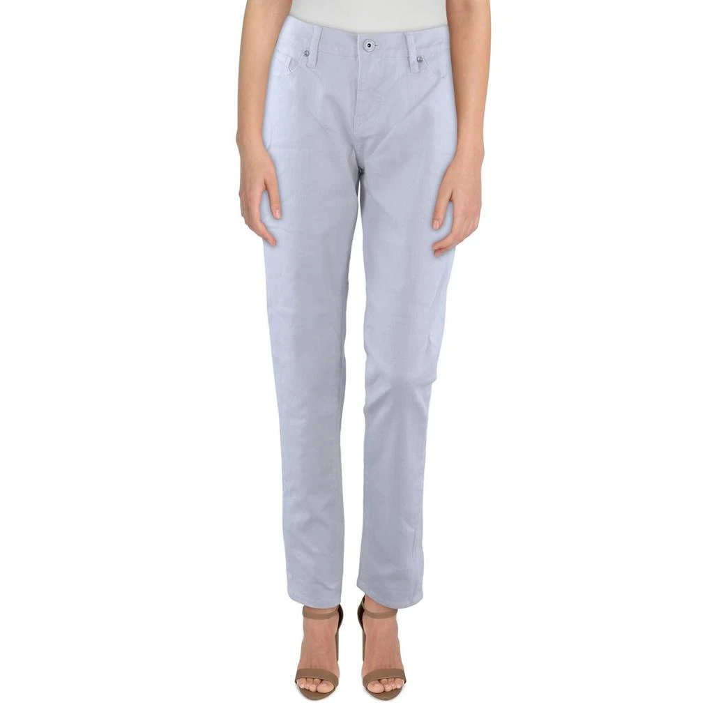 Jag Jeans Carter Womens Denim Cuffed Girlfriend Jeans 1