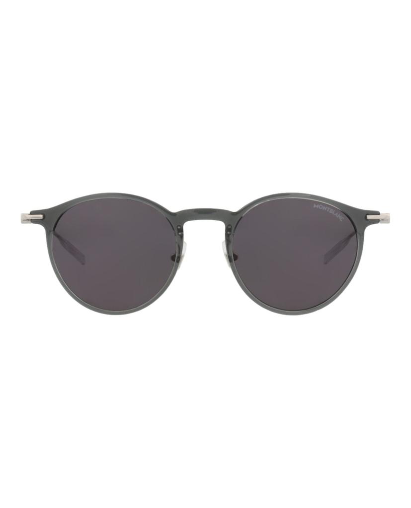 MontBlanc Round-Frame Injection Sunglasses