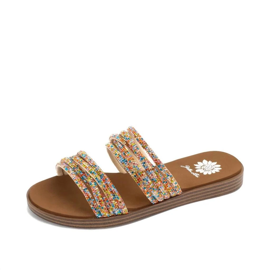 Yellow Box Women's Debbie Slide Sandal In Tan 2