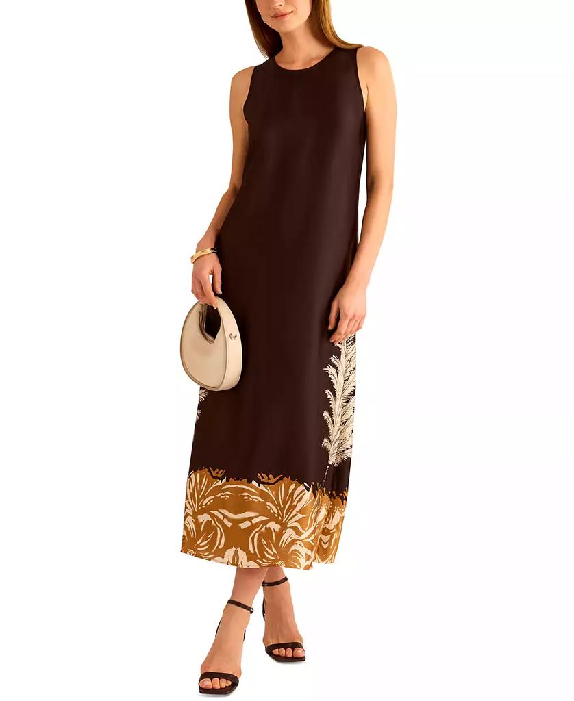 Vince Camuto Women's Sleeveless Back-Slit A-Line Dress