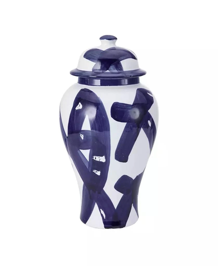 Mikasa Paint Strokes Ceramic Canister with Lid 1
