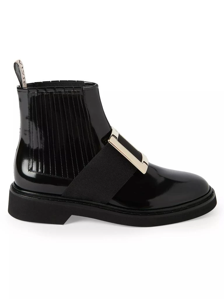 Roger Vivier Viv Rangers Patent Leather Chelsea Boots 1