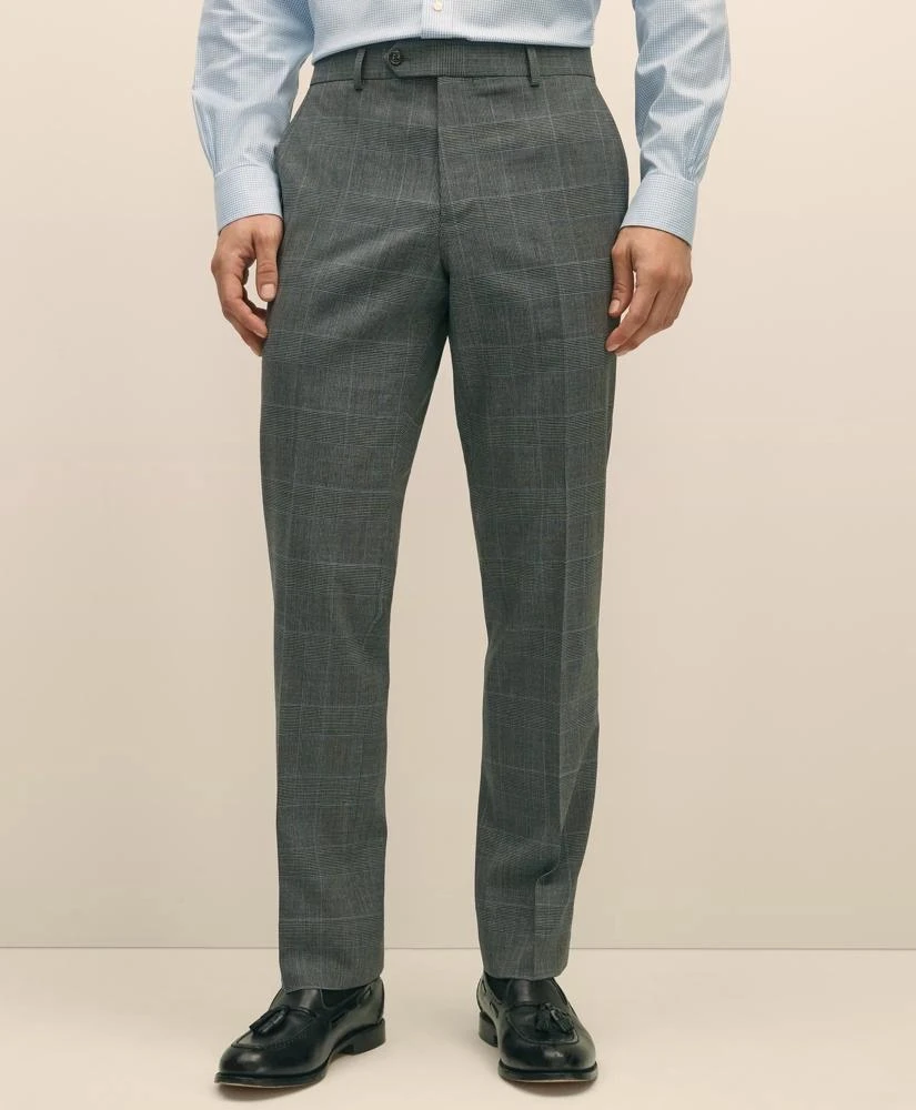 Brooks Brothers Brooks Brothers Explorer Collection Classic Fit Wool Check Suit Pants 2