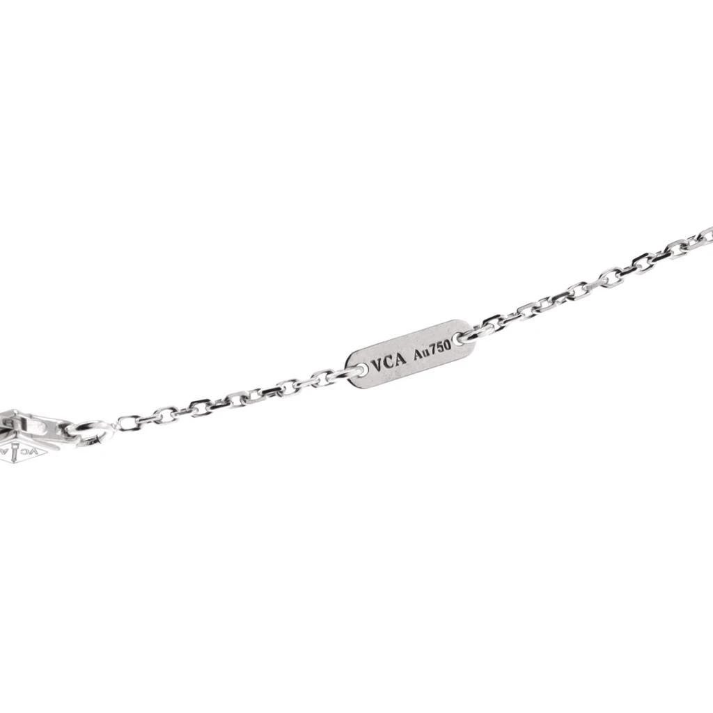 Van Cleef & Arpels Sweet Alhambra Pendant Necklace 18K White Gold with Diamonds 3