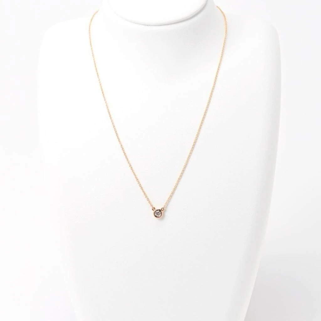 Tiffany 
Co. Clear pink gold pink gold (18K) Necklace (Pre-Owned) 2