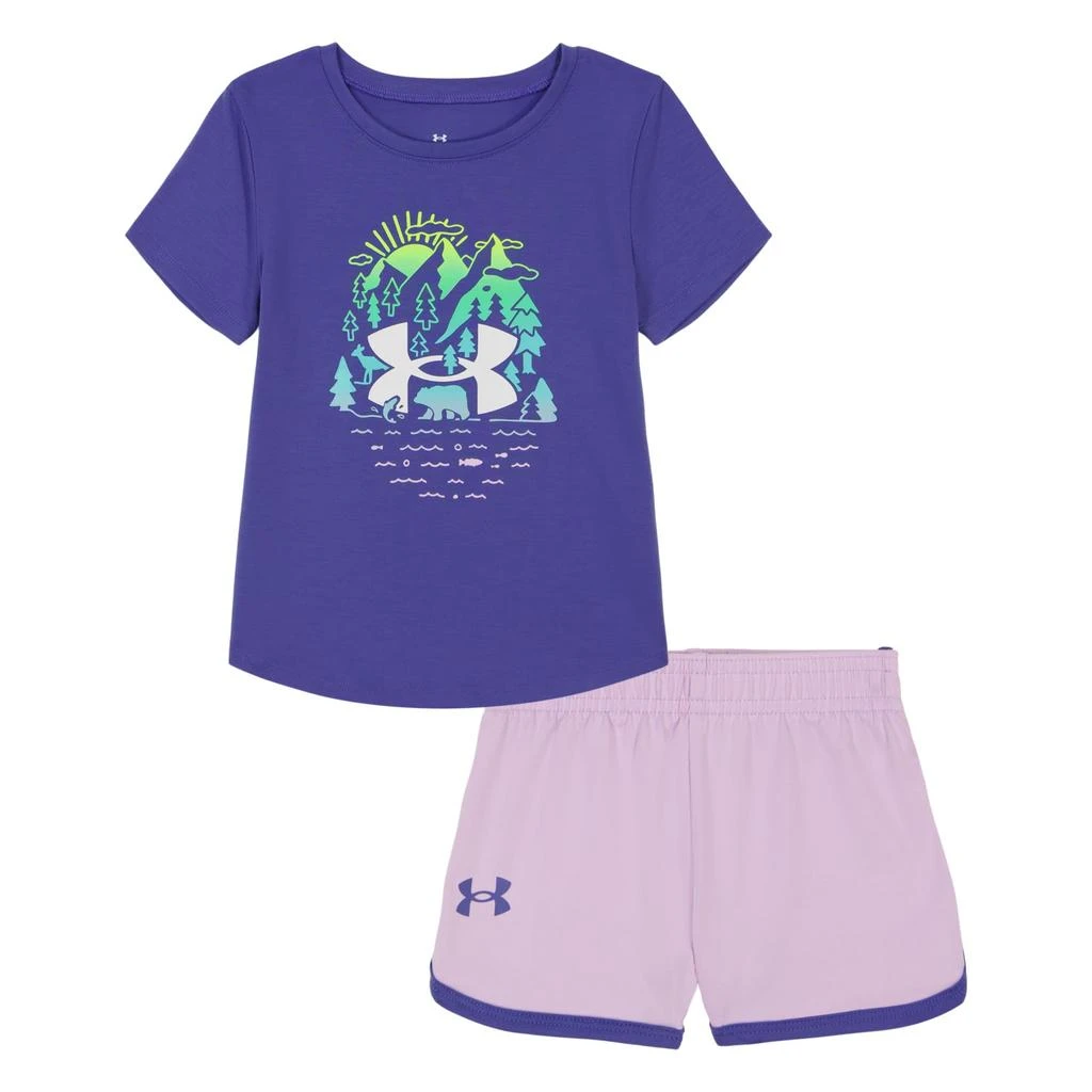Under Armour Scribble Scape Short Set (Little Kid) 1
