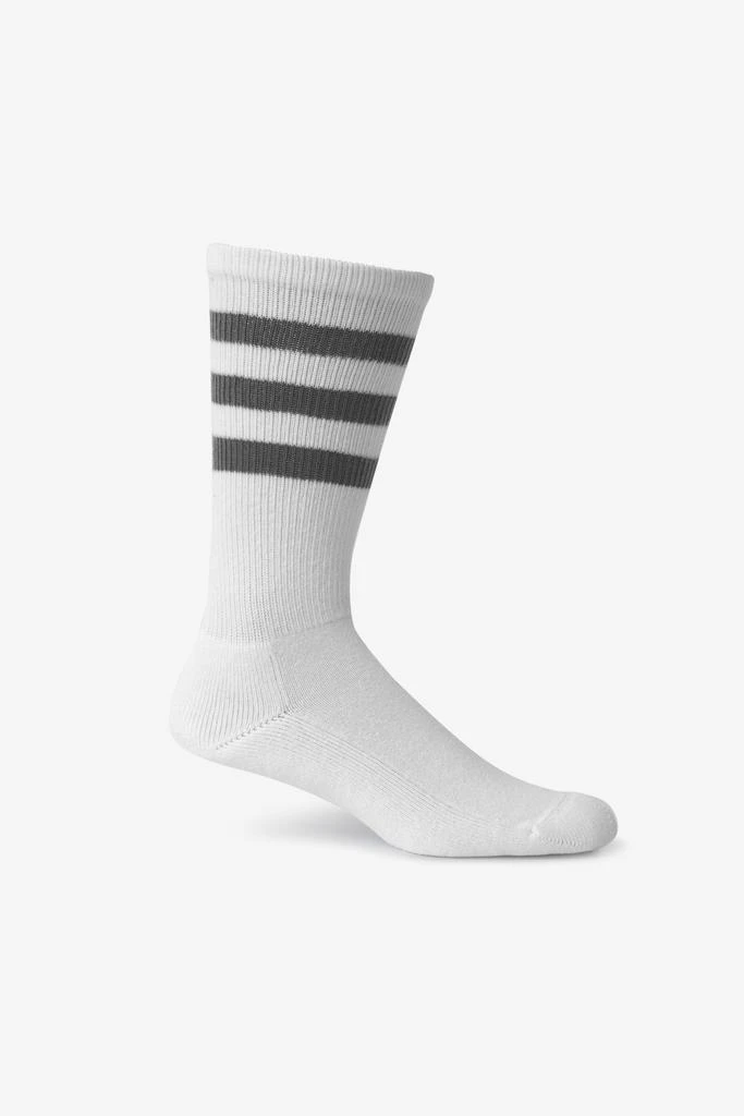 Los Angeles Apparel CALFSOCK - Unisex 3-Stripe Calf Sock 26