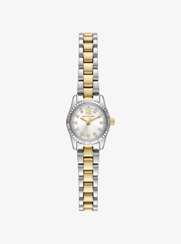 Michael Kors Micro Lexington Pavé Two-Tone Watch 1