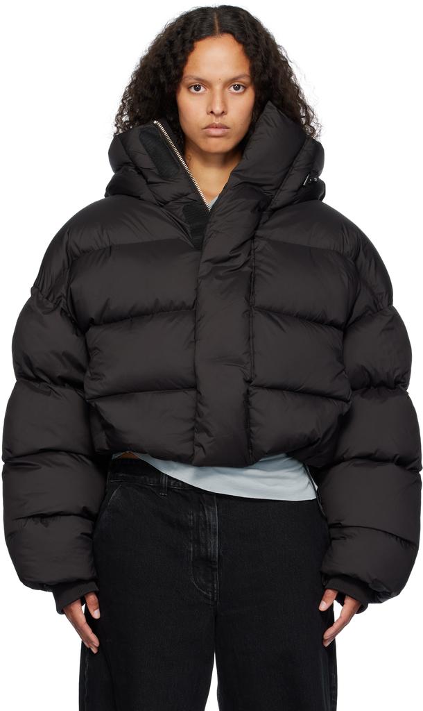 Entire Studios Black MML Hooded Down Puffer Jacket