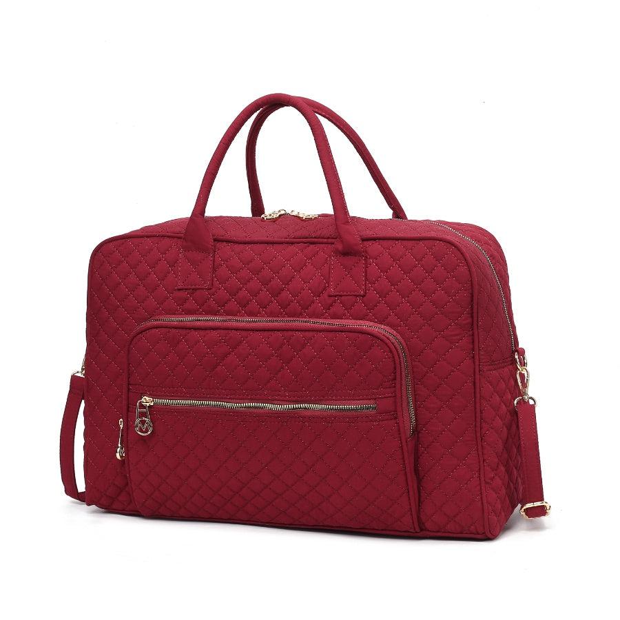 MKF Collection Woman's Duffle bag Weekender Travel bag 並行輸入品 : MKF Collection Travel Duffle Bag for Women, Quilted