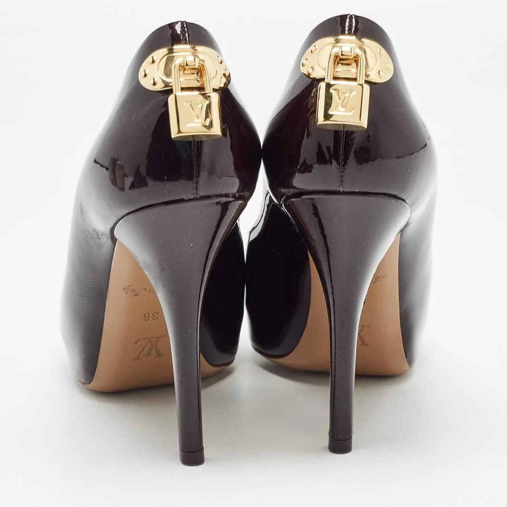 Louis Vuitton Louis Vuitton Burgundy Patent Oh Really! Pumps Size 36 5
