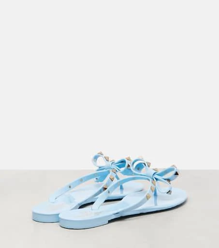 Valentino Rockstud PVC thong sandals 2