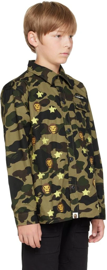 Bape Kids Green 1st Camo Baby Milo STA Shirt 2