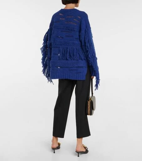Stella McCartney Fringed alpaca wool-blend sweater 3