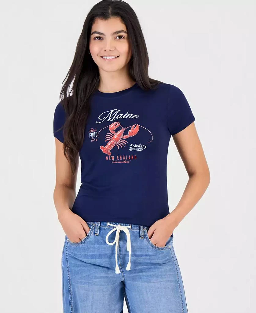 Rebellious One Juniors' Graphic-Print Crewneck T-Shirt