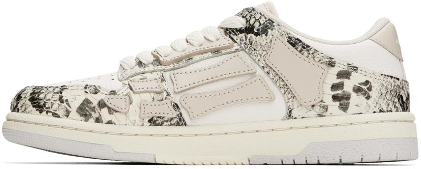 snakeskin off white sneakers